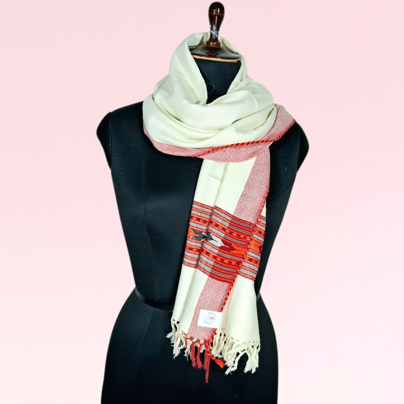 Yak Wool Stoles | Cream colour | Handwoven