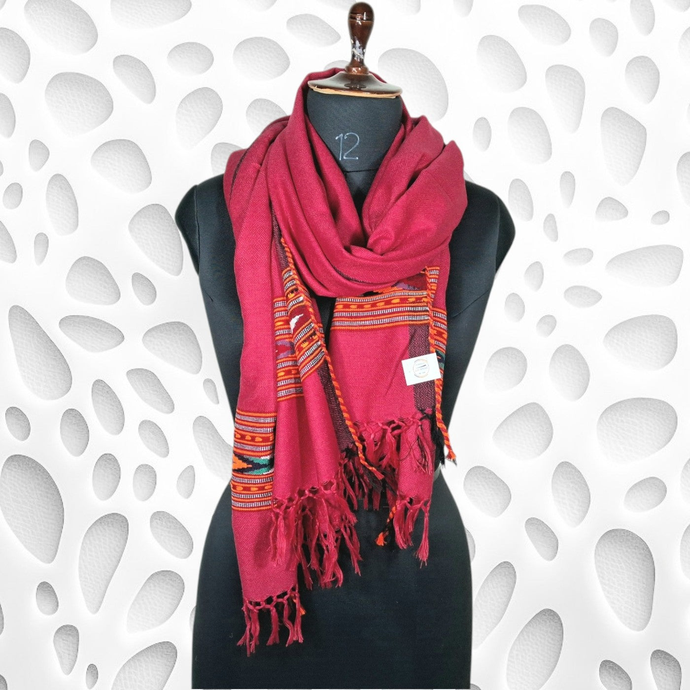 Yak Wool Stoles | Hot Pink colour | Handwoven