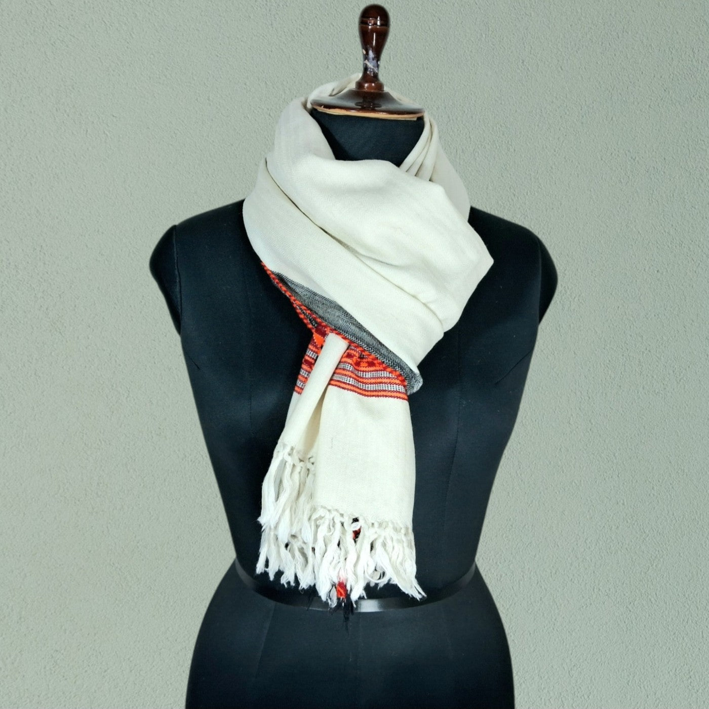 Yak Wool Stoles | White colour | Handwoven