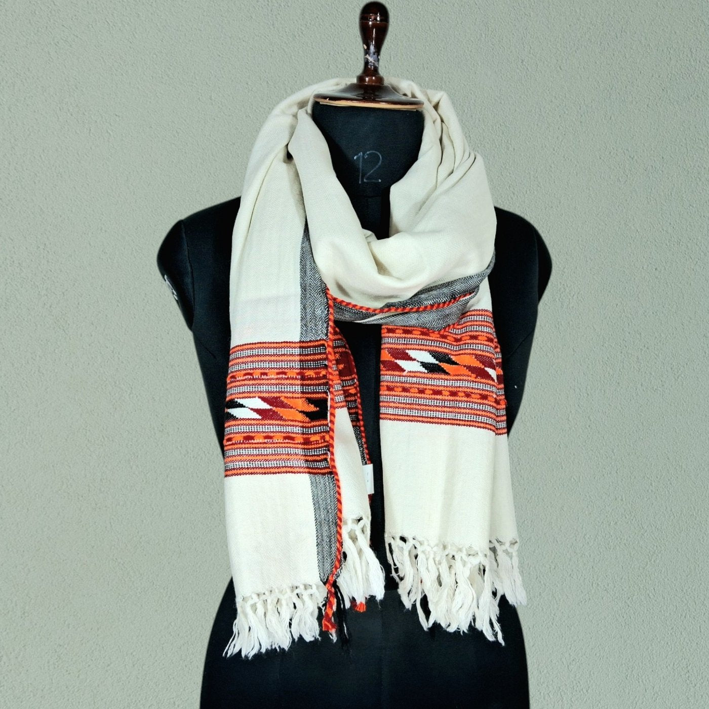 Yak Wool Stoles | White colour | Handwoven