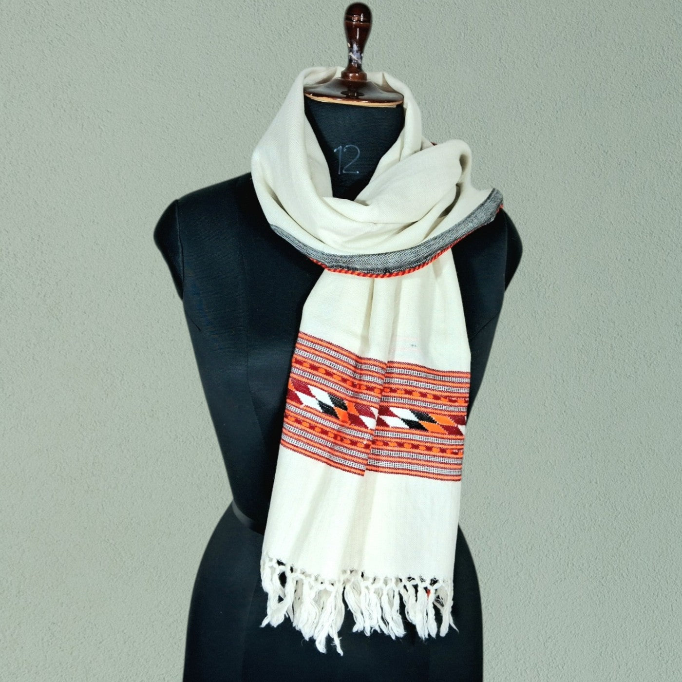 Yak Wool Stoles | White colour | Handwoven