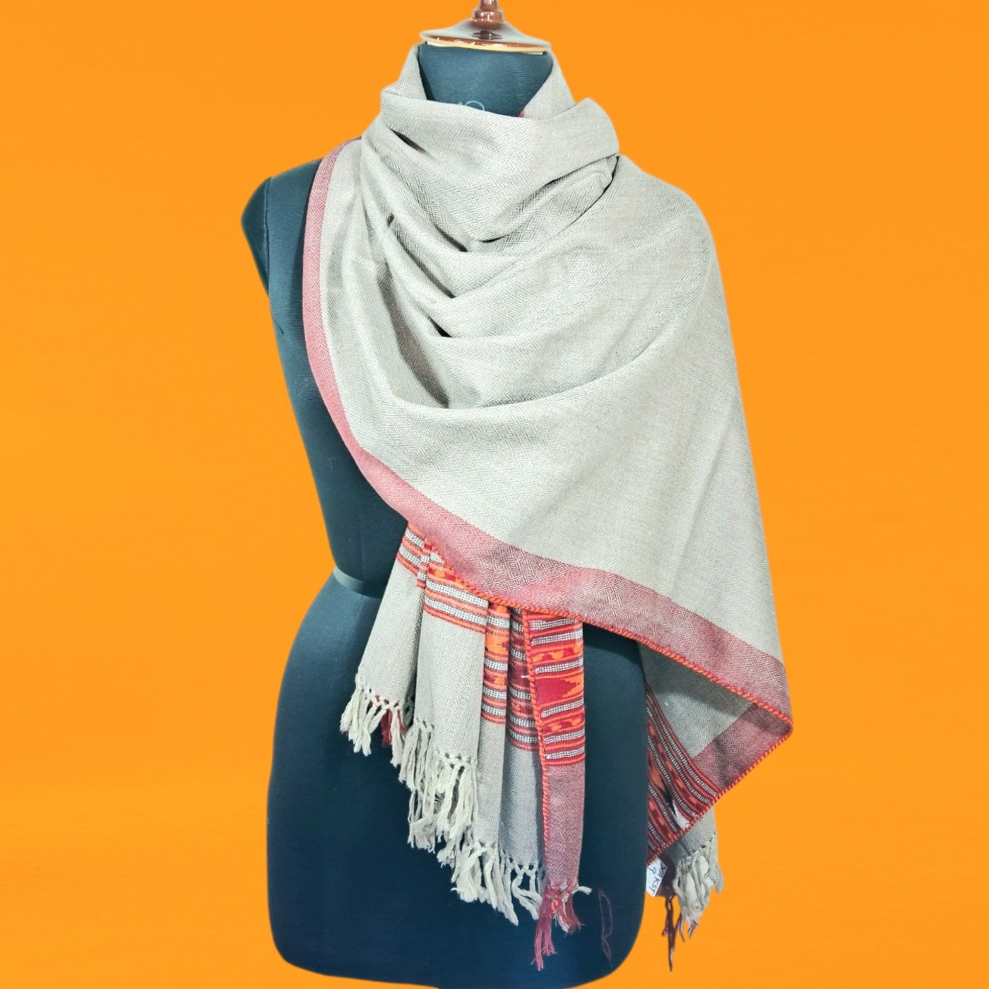 Yak Wool Stoles | Grey Colour | Handwoven