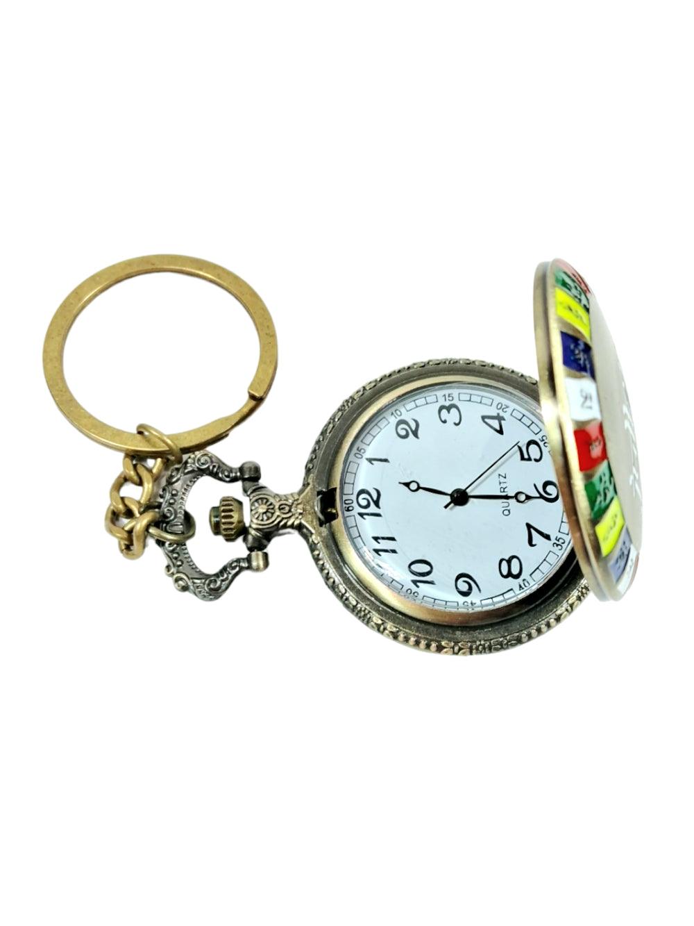 Colour Antique Watch | Metal Keychain | Pocket Watch - ZANSKAR ARTS