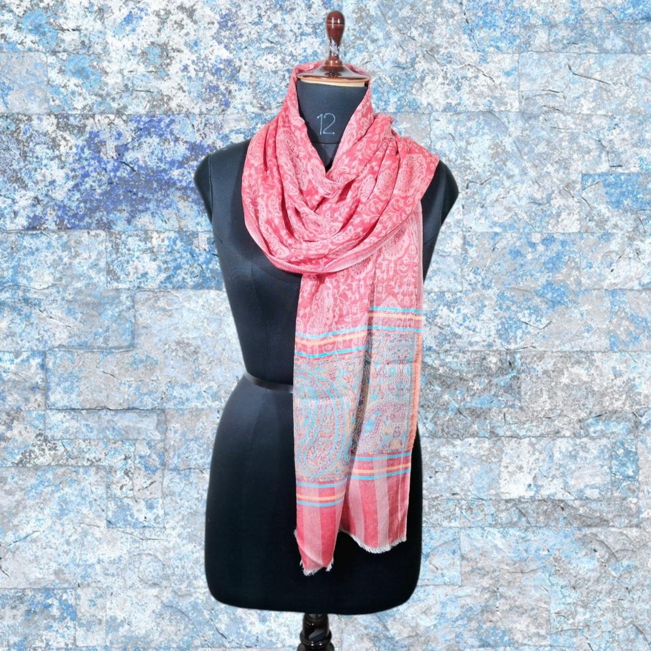 Pashmina Stole | Self Designed Stole | Kani Palla Stole