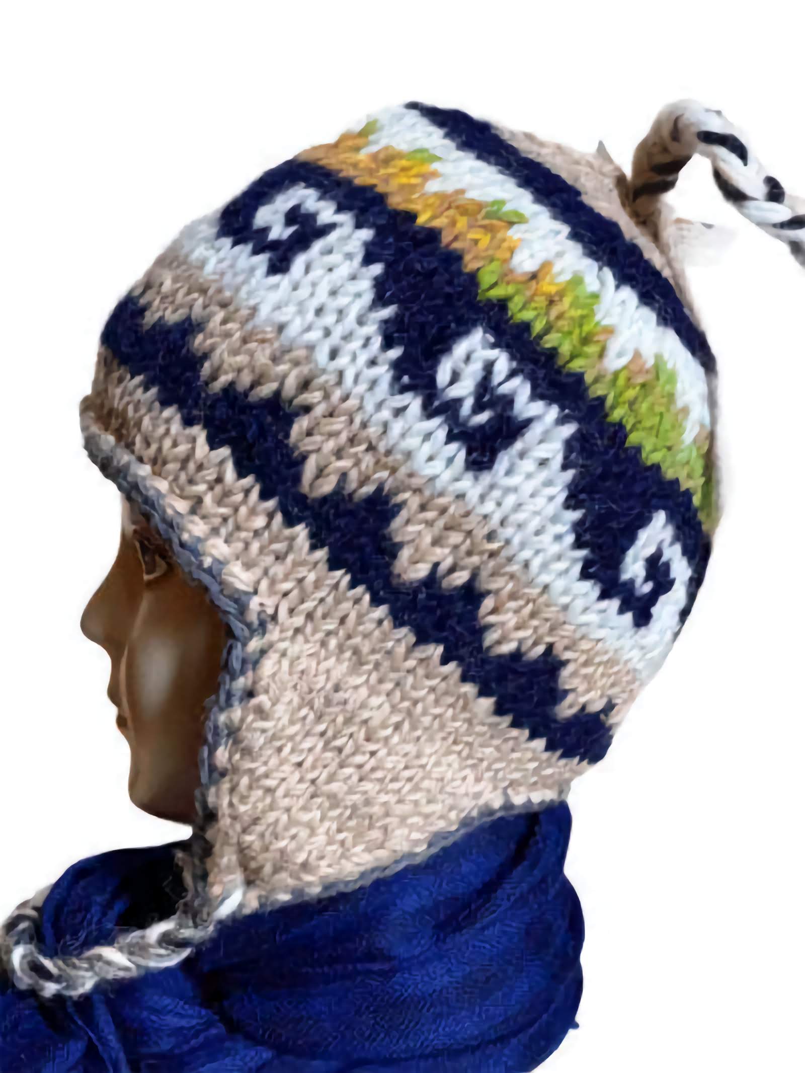 Handwoven Yak Wool Cap | Fleece inside - ZANSKAR ARTS