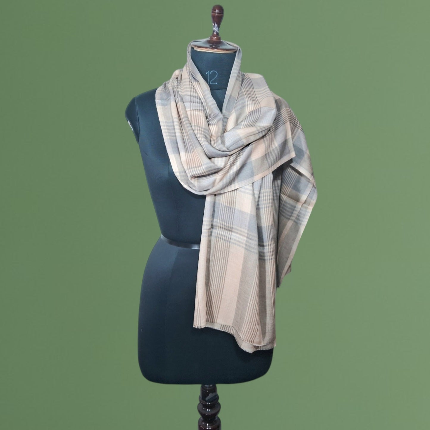 Semi Pashmina Stoles | Neck Scarf | Reversible - ZANSKAR ARTS