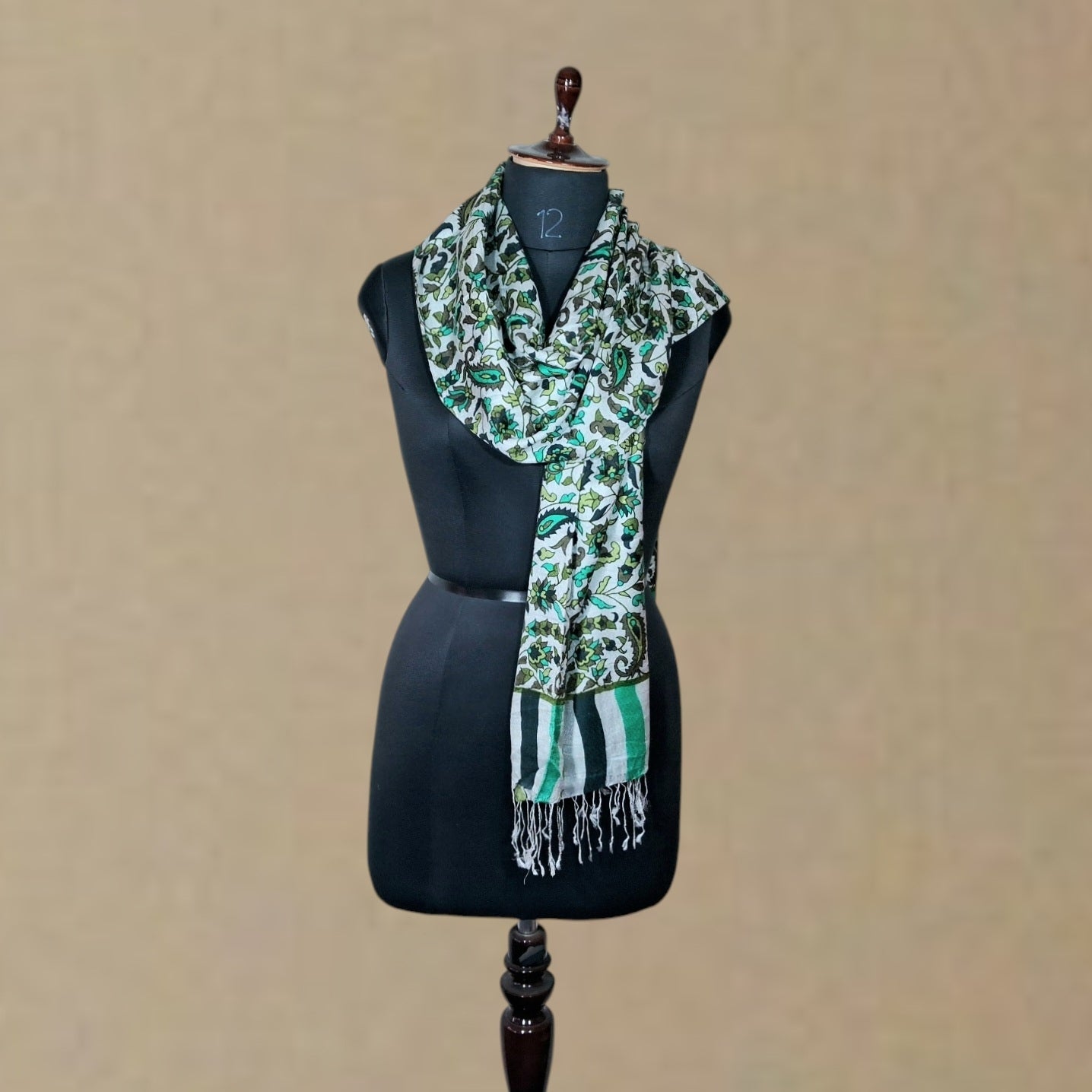 Silk Wool Stole | Large Scarf Wrap | Women Stole - ZANSKAR ARTS