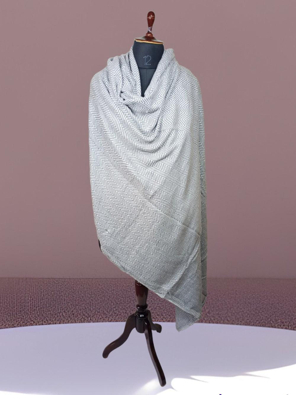 Gents Pashmina Shawle | Pashmina Blanket | Reversible - ZANSKAR ARTS